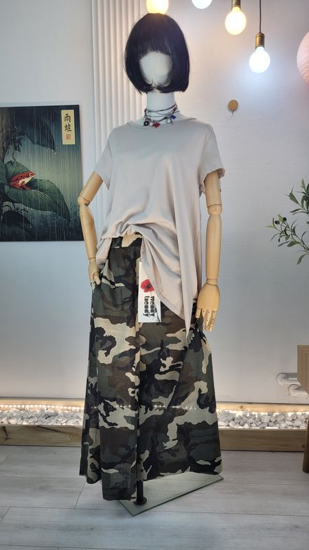 Bluzka z długim tyłem beżowa Wendy Trendy