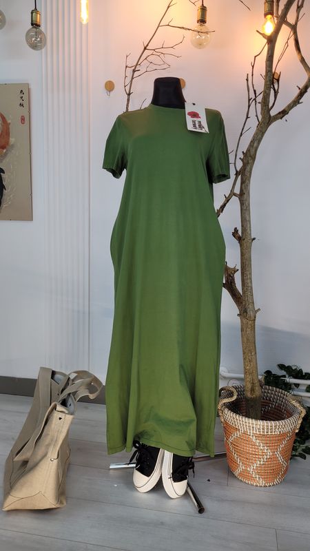 Długa sukienka letnia zielona Wendy Trendy