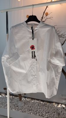 Koszula Wendy Trendy z koreańskim kołnierzykiem biała