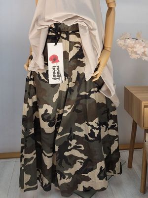 Wendy Trendy Camouflage Pants in Lightweight Cotton
