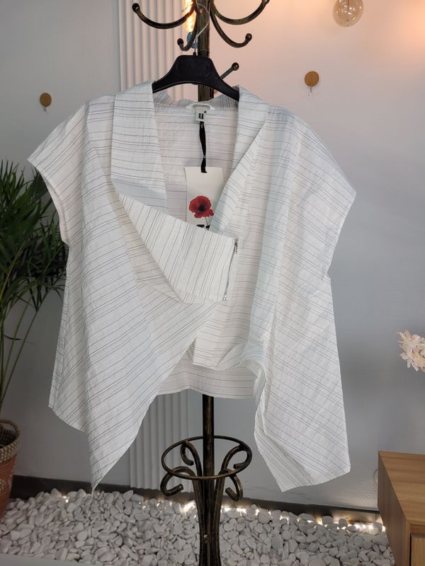 Kamizelka oversize w paseczki Wendy Trendy