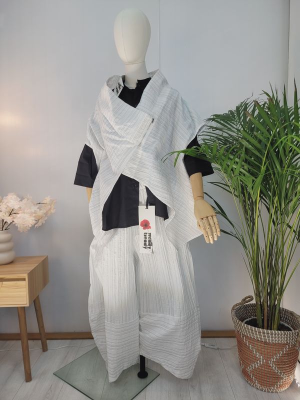 Kamizelka oversize w paseczki Wendy Trendy