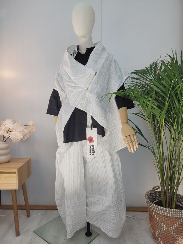 Szerokie spodnie balonowe w paseczki Wendy Trendy