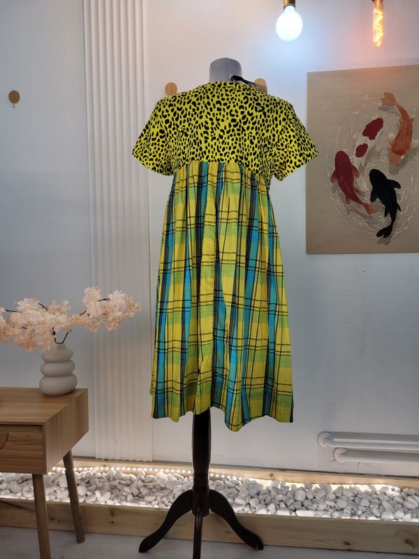Colorful Japanese-Style Tunic Dress - Wendy Trendy