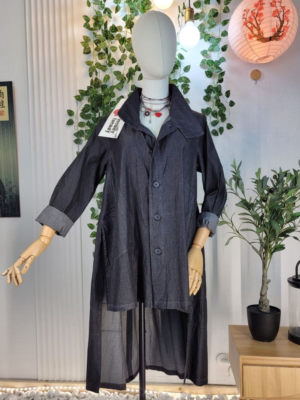 Lightweight Wendy Trendy Denim Tailcoat