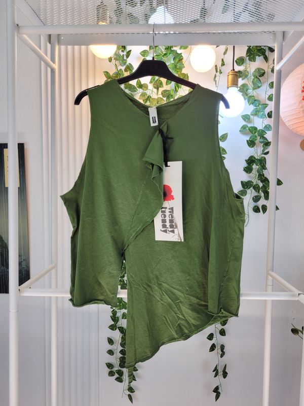 Top asymetryczny zielony Wendy Trendy