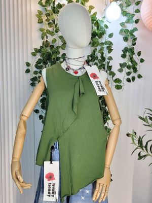 Top asymetryczny zielony Wendy Trendy