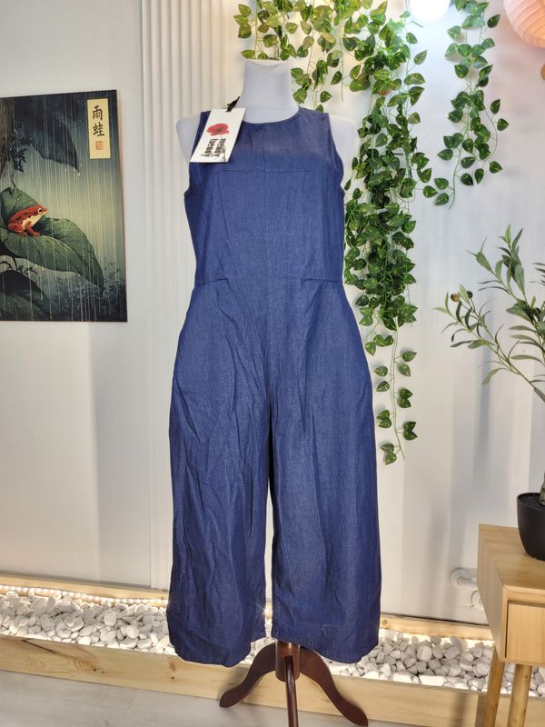 Kombinezon jeansowy bez rękawów Wendy Trendy