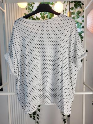 T-shirt w stylu Modern Twist lat 50. biały Wendy Trendy