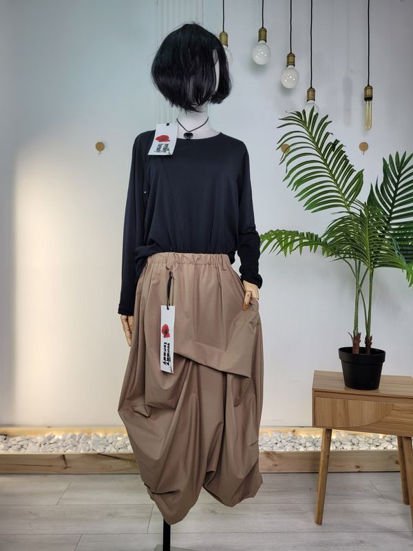Spódnico-spodnie z plisami Wendy Trendy camel