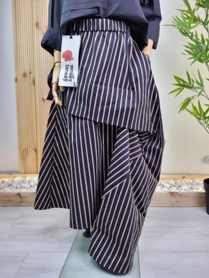 Black Striped Skirt - Wendy Trendy