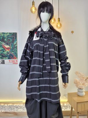 Długa koszula z wiązaniem - Wendy Trendy