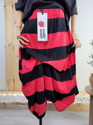 Striped Skirt-Pants - Wendy Trendy