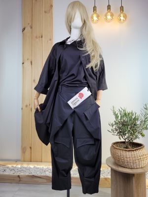 Pleated Pants with Cargo Pockets - Wendy Trendy