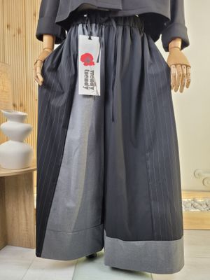 Patchwork Wide-Leg Pants – Wendy Trendy