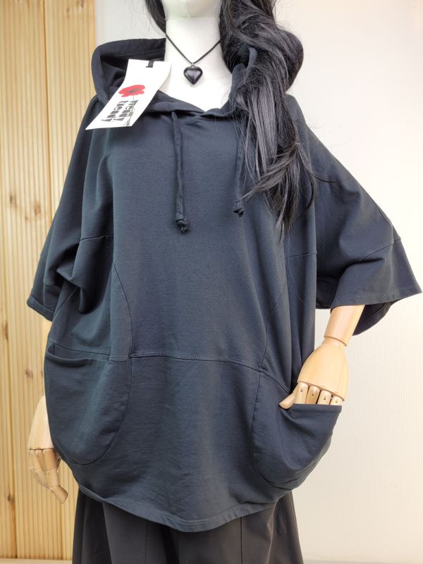 Black Hooded Sweatshirt - Wendy Trendy