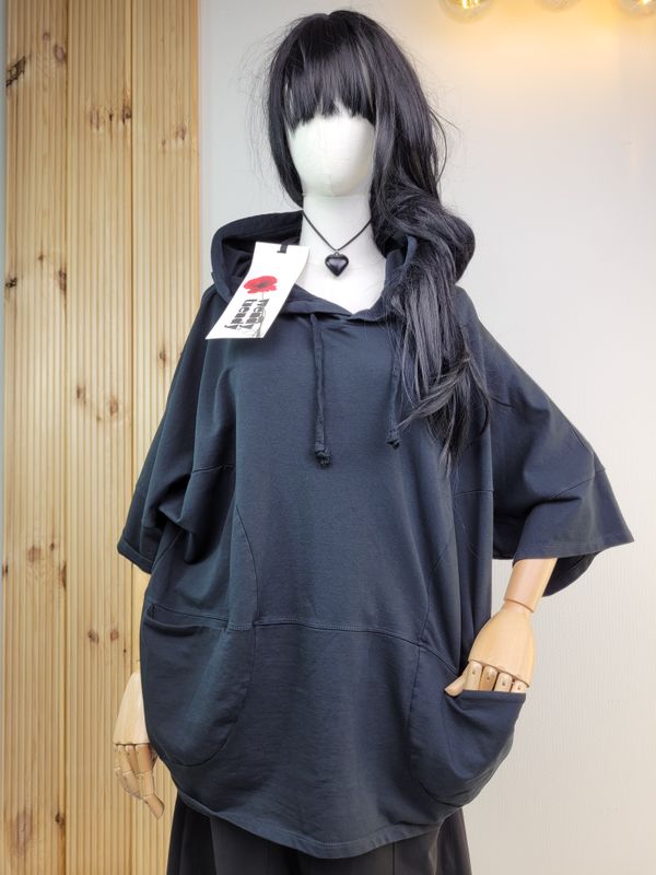 Black Hooded Sweatshirt - Wendy Trendy