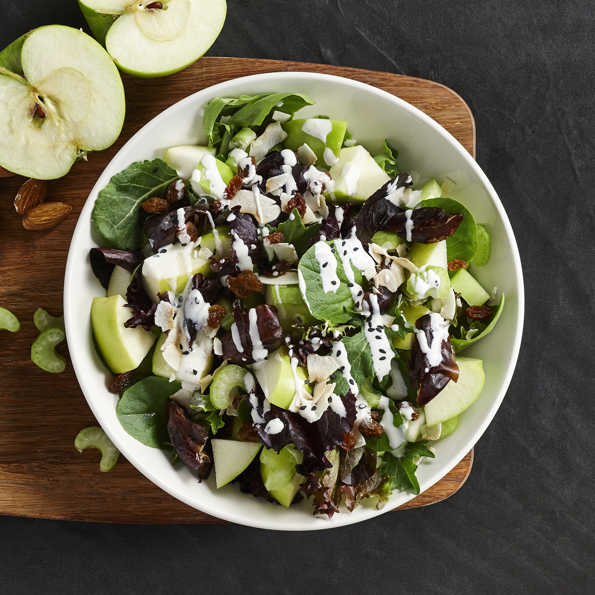 Salade de pommes vertes