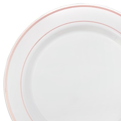 DOUBLE RIMMED COLLECTION - WHITE &amp; ROSE GOLD