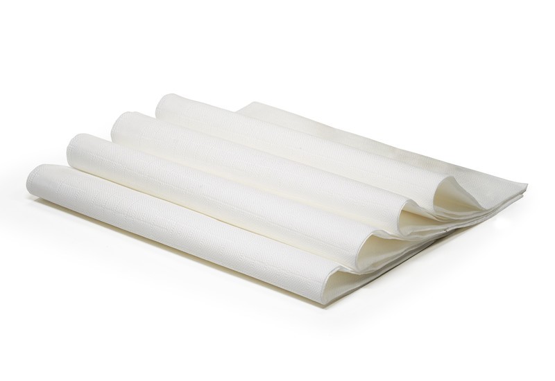 Napkin 3 PLY - White Textured Paper - 1 PIECE SAMPLE -