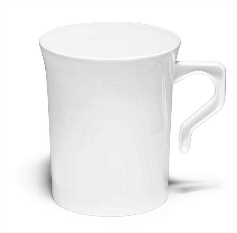 8 oz Coffee Mug Plain White