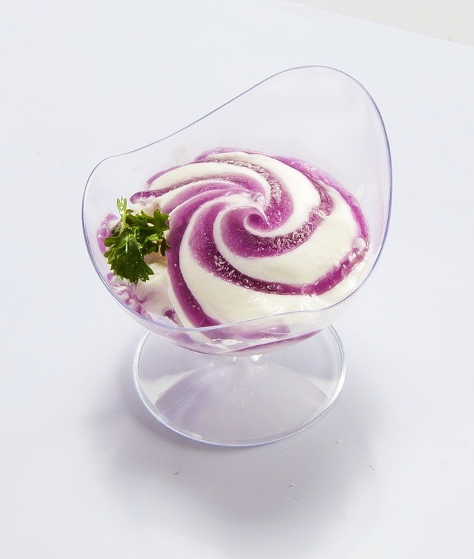 1.7oz. Mini Slated chair Bowl, Clear x 10 pcs