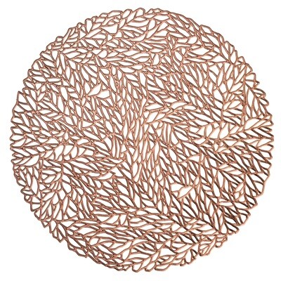 Rose Gold - Spring Round Placemat -1 PIECES SAMPLE - Rose Gold - Spring Round Placemat -1 PIECES SAMPLE -