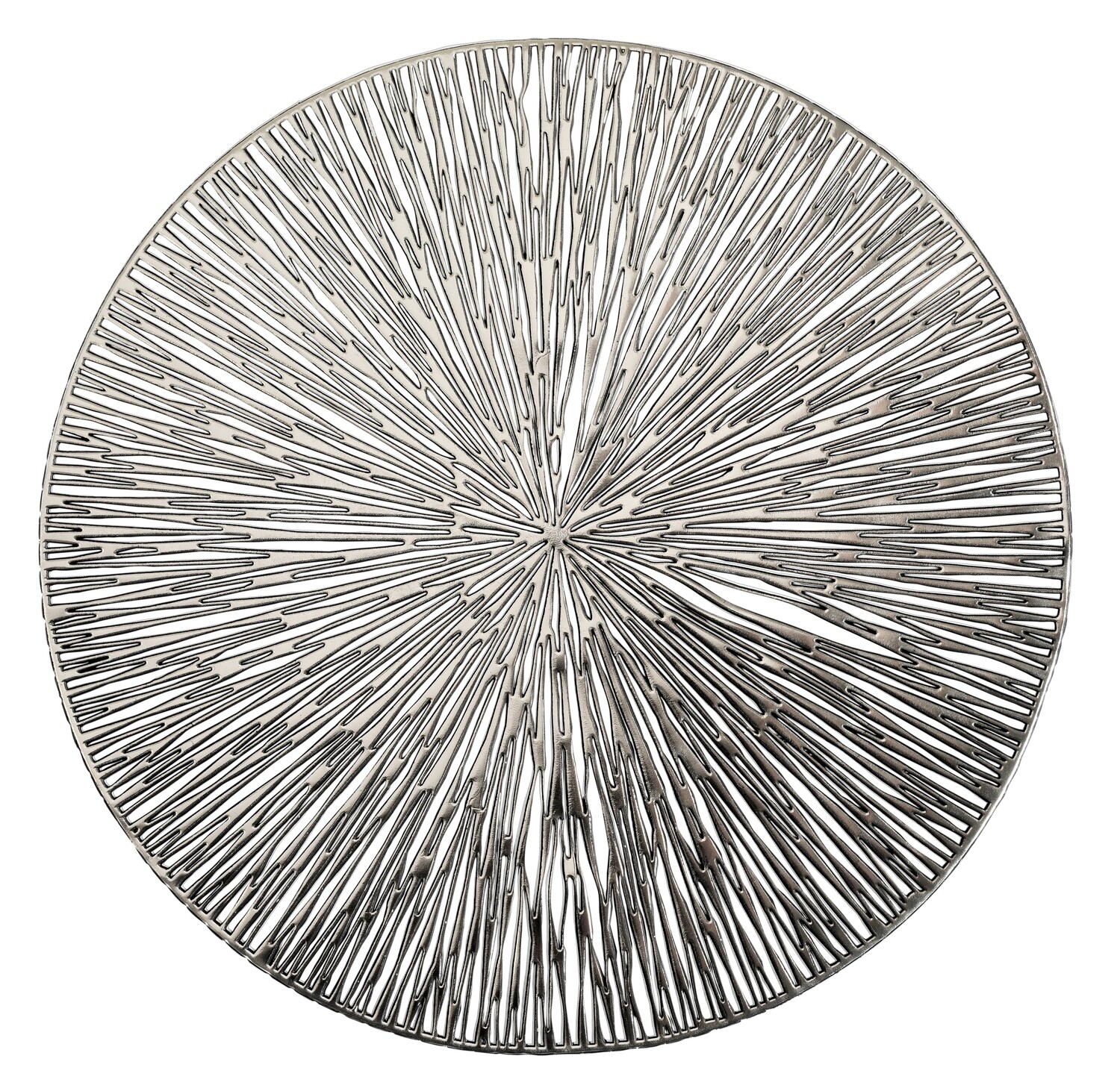 Coral Design - Silver - Round Placemat