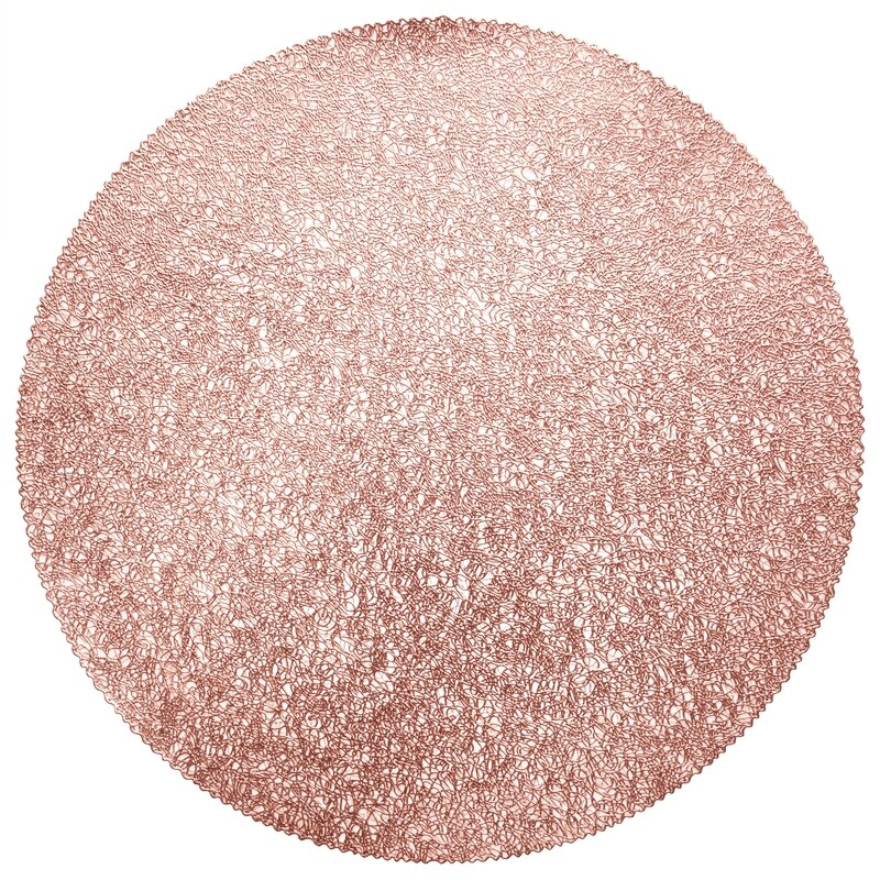 Rose Gold - Glam Round Placemat - 1 PIECE SAMPLE -
