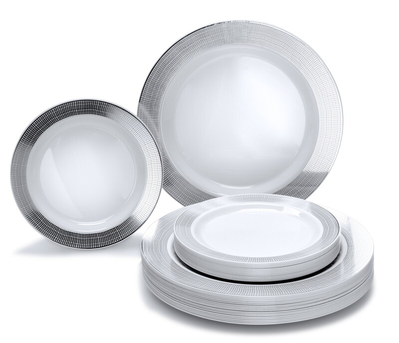 Linen White &amp; Silver