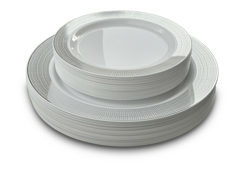 Linen White &amp; Silver