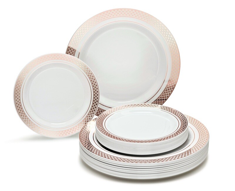 Celebration White &amp; Rose Gold