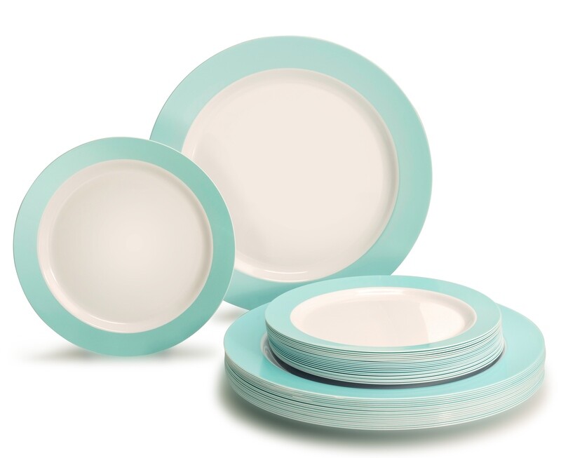 Rio in White &amp; Pearled Turquoise