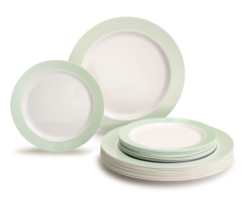 Rio in White &amp; Pearled Green