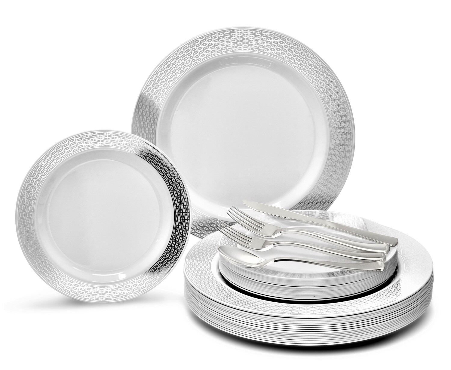 Diamond White &amp; Silver + Silver Silverware