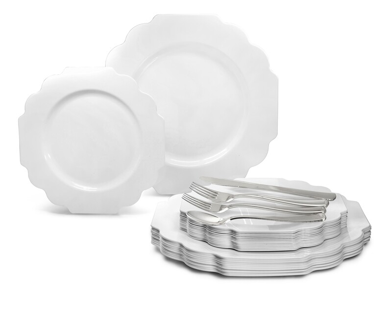 Imperial in White + Silver Silverware