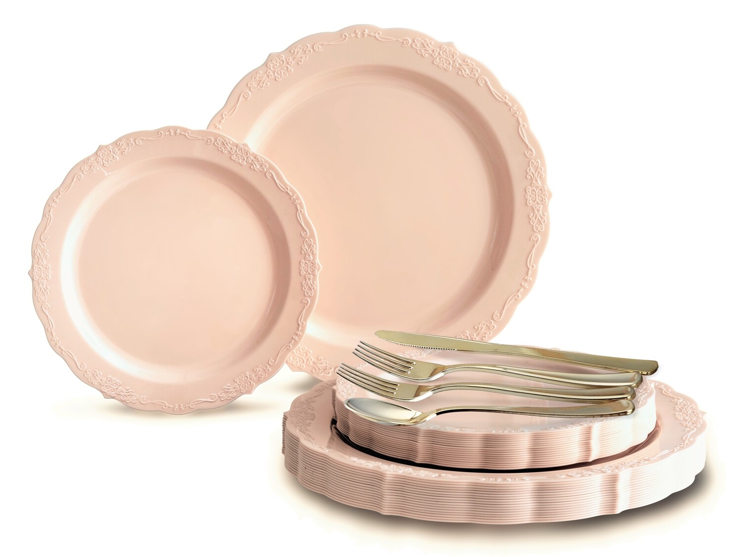 Verona in Blush + Gold Silverware