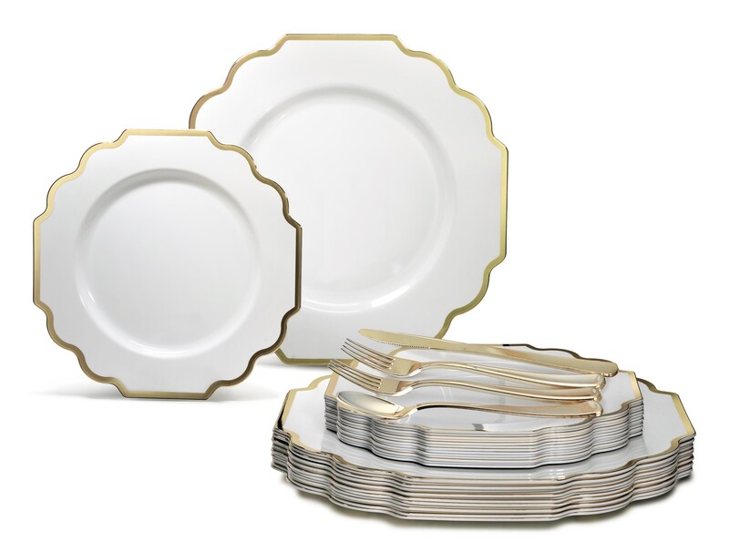 Imperial in White & Gold+ Gold Silverware Imperial in White & Gold+ Gold Silverware