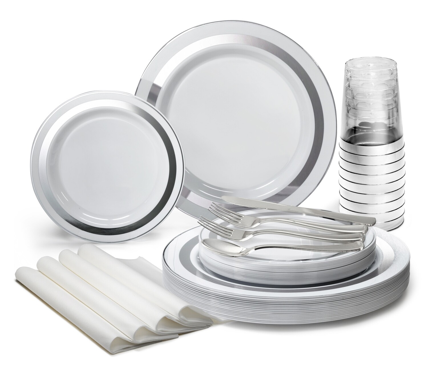 Soleil White &amp; Silver - Silver Silverware