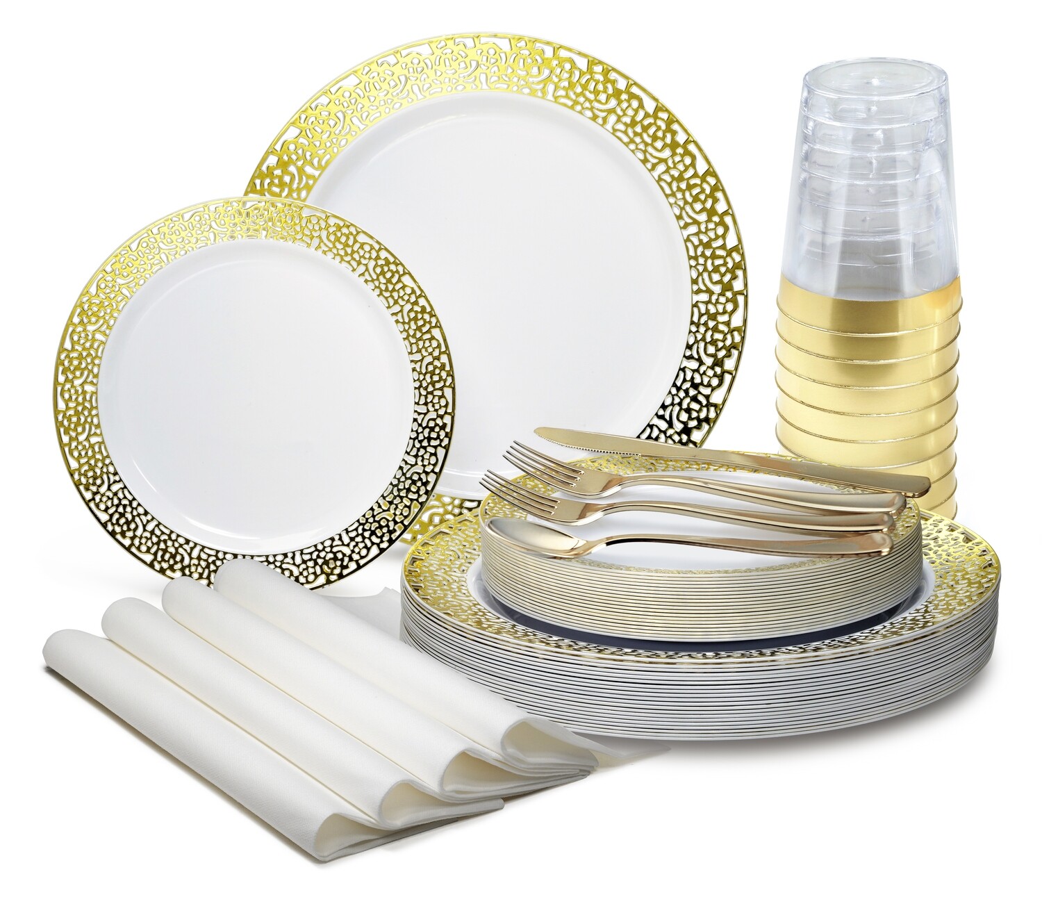 Florence White &amp; Gold - Gold Silverware