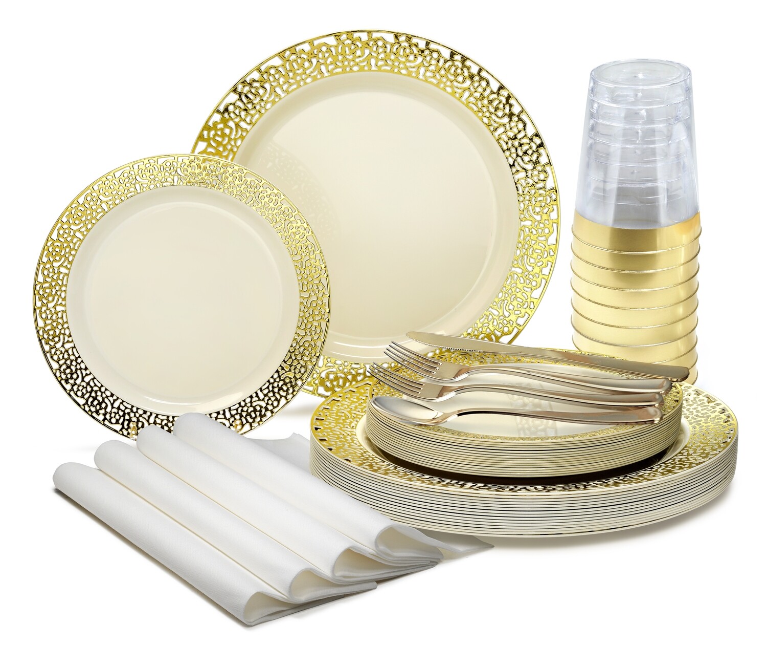 Florence Ivory &amp; Gold - Gold