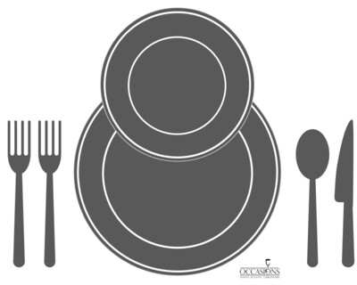 PLATES &amp; SILVERWARE