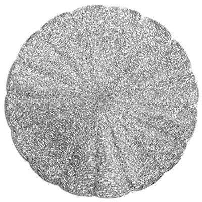 Bloom Design - Shiny Silver - Round Placemats