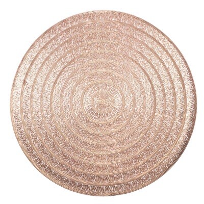 Life Design - Matt Rose Gold - Round Placemats