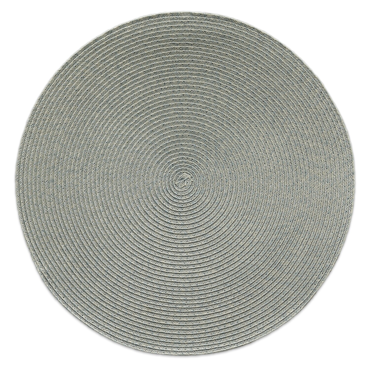 Tuscany Design - Grey - Round Handcrafted Woven Polyester Placemat