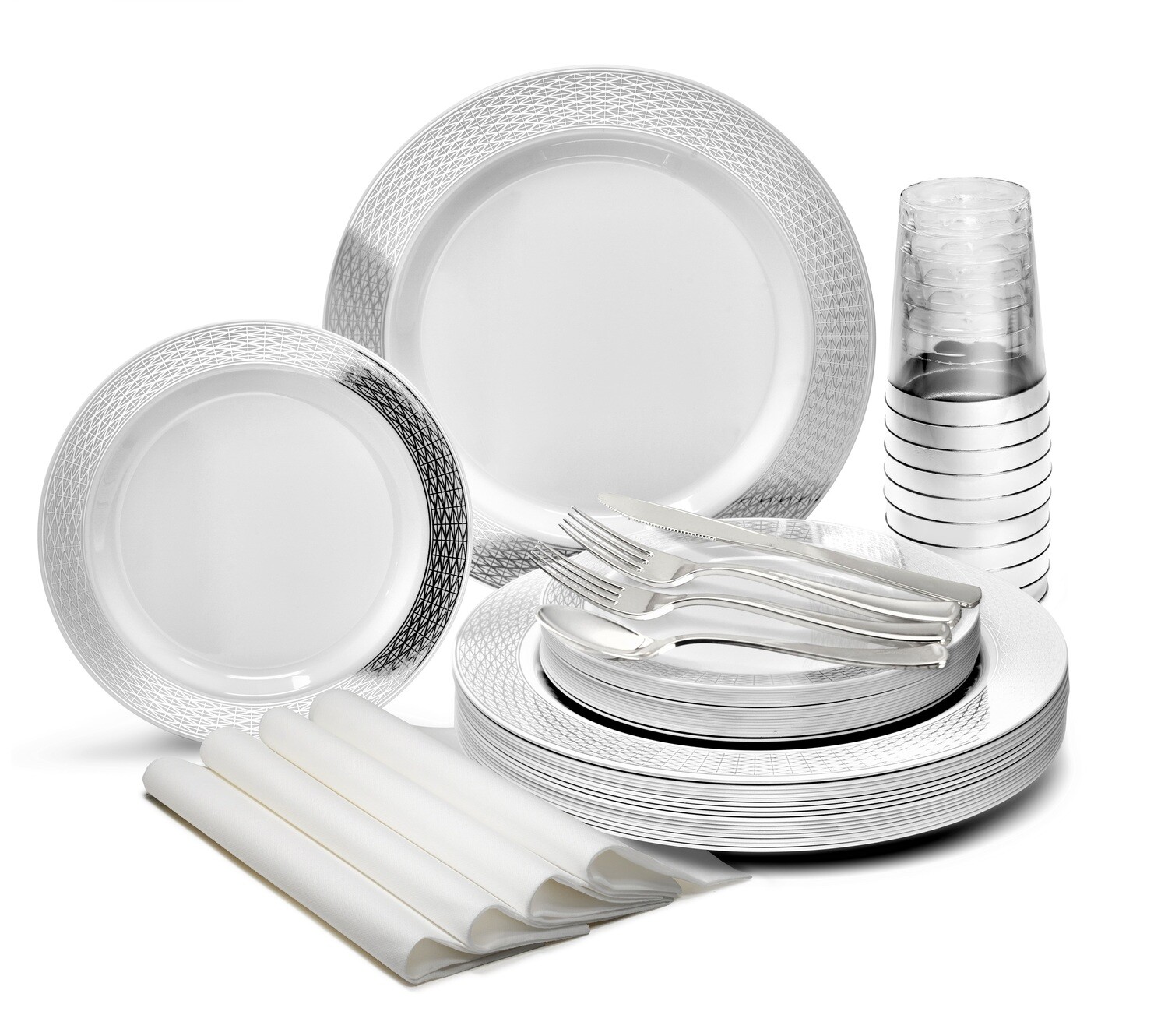 Diamond White &amp; Silver - Silver Silverware
