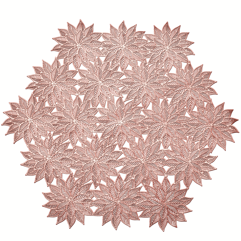 Fall Design - Rose Gold - Pressed Vinyl Placemat