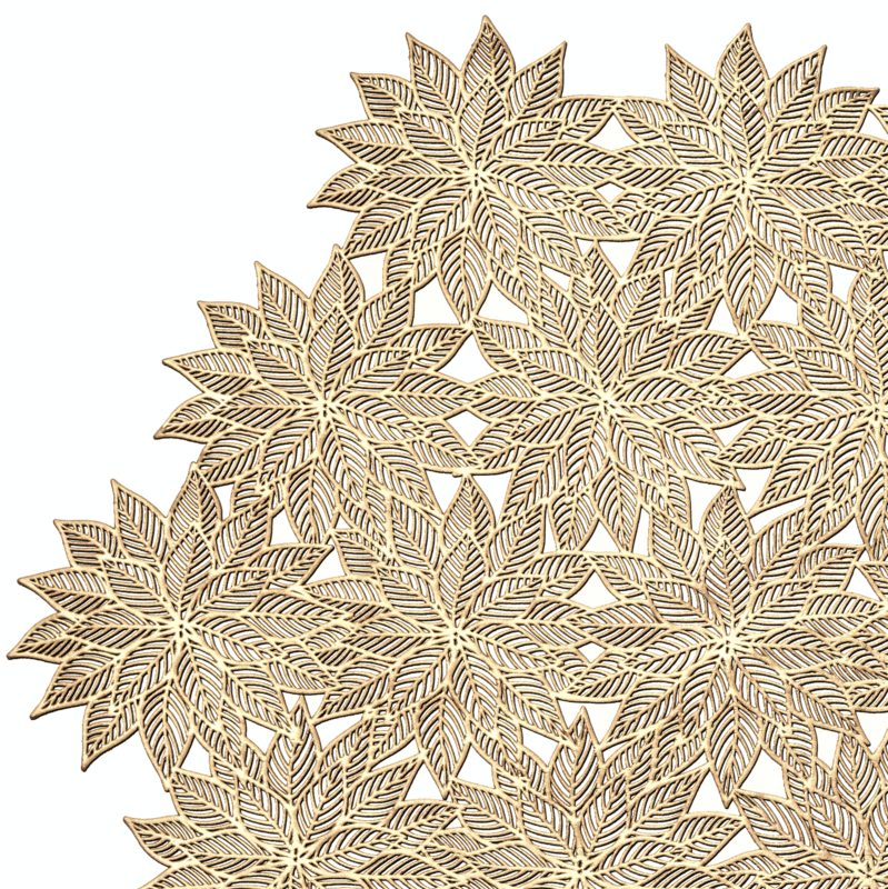 Fall Design - Gold - Pressed Vinyl Placemat