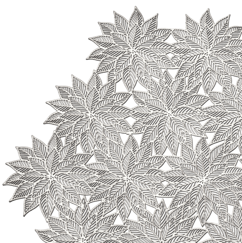 Fall Design - Silver - Pressed Vinyl Placemat
