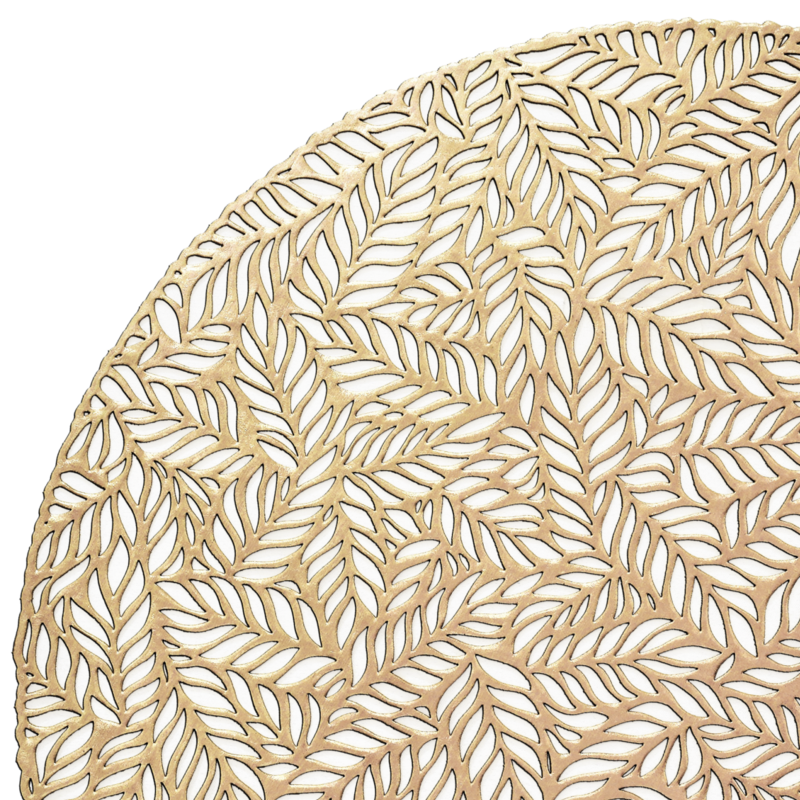 Aspen Design - Gold - Round Placemat